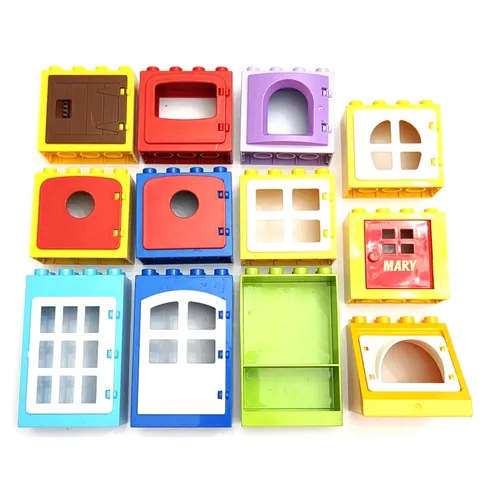 LEGO DUPLO Window Door Frame Lot Bulk Parts Pieces Crates Accessories 12 pcs