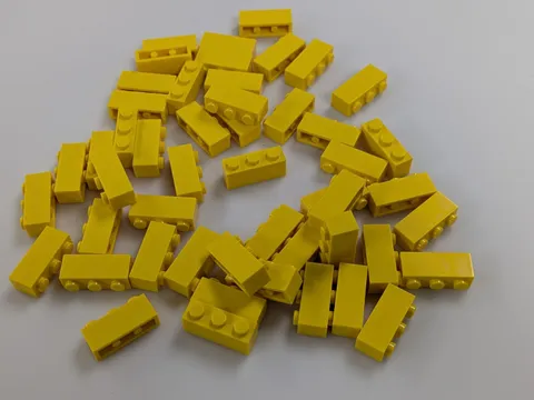 Lego x50 New Yellow Brick 1 x 3 # 3622 MOC Bulk Parts Lot