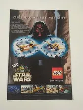 Rare Advertising Flyer Promo Sheet LEGO Star Wars Darth Maul Gungan Sub 1999