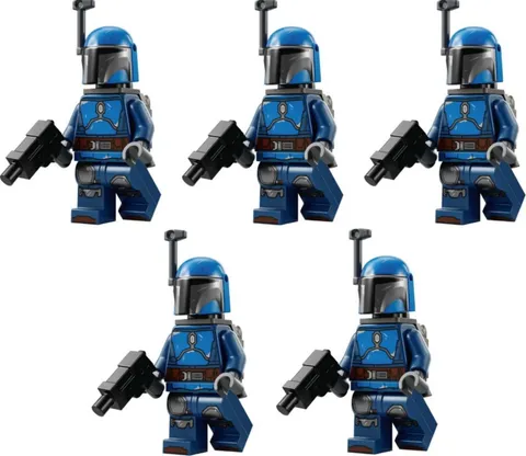 LEGO Star Wars Mandalorian Warrior Minifigure with Jetpack Lot of 5 75373 NEW