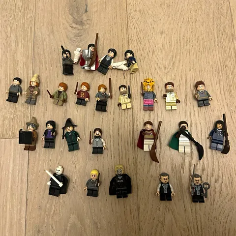 LEGO Harry Potter Minifigure Lot - Harry, Ron, Hermione w/ Accessories