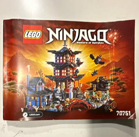 LEGO NINJAGO 70751 Temple of Airjitzu Instruction Manual Booklet Illustrated