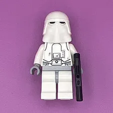 LEGO Star Wars Snowtrooper Minifigure White Helmet w/ Black Blaster