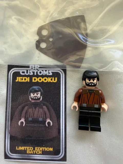 Lego CUSTOMS JEDI DOOKU MINIFIGURE