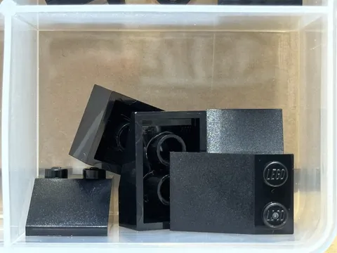 LEGO Parts - Black Slope 33 3 x 2 - No 3298 - QTY 5