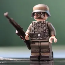 LEGO Minifig Co. Custom Old Dark Grey Minifigure