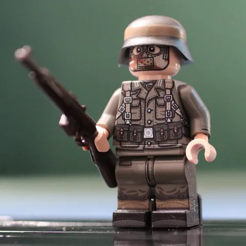 LEGO Minifig Co. Custom Old Dark Grey Minifigure