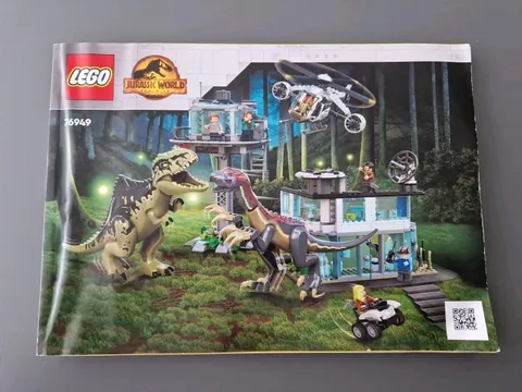 Lego Building Instructions 76949 Jurassic World Giganotosaurus & Therizinosaurus Attack 