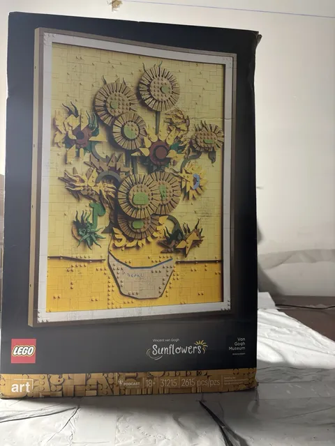 LEGO Art Vincent van Gogh Sunflowers Painting 2615 Pcs Set 31215 Brand New