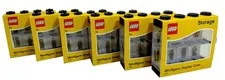 LEGO Storage Product: 40650603X6 Minifigure Display Case 8 (Pack of 6) Black NEW