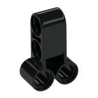 LEGO Part 32557 - Black Technic Pin Connector Perpendicular Long