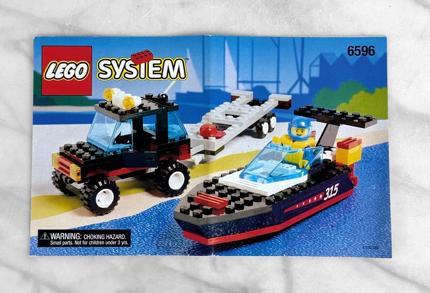 Vintage Lego System Boat & Waverunner Instruction Guide - 6596