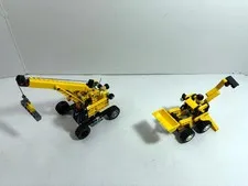 LEGO Technic: Construction: Backhoe Loader 42197 + Crane 9391 (wheels version)