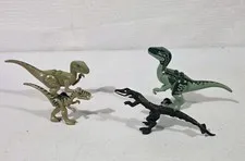 LEGO Jurassic World Velociraptor Dinosaur Figure Lot  Raptors + Mutant Lizard 