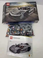 LEGO TECHNIC: Koenigsegg Jesko Absolut Gray Hypercar (42173) Used Complete