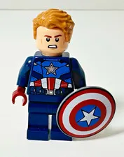 LEGO Marvel Captain America Dark Blue Suit Minifigure sh0908 76269