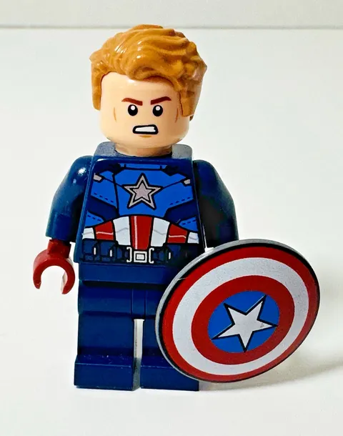 LEGO Marvel Captain America Dark Blue Suit Minifigure sh0908 76269