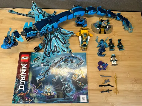 LEGO Ninjago 71754 Water Dragon Seabound Set w/ Instructions