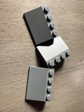 LEGO 3297 Dark Bluish Gray Slope 33 3 x 4 - 3 Pieces