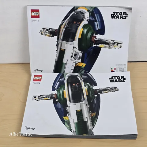 Instruction Manuals ONLY LEGO 75409 Star Wars Jango Fett Firespray-Clas Starship