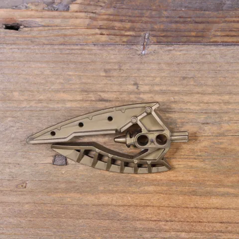 LEGO Bionicle Chronicler Staff Head Blade Flat Dark Gold Metallic Part 48253