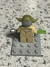LEGO Star Wars Yoda Minifigure with Green Lightsaber Compatible 5+ Theme