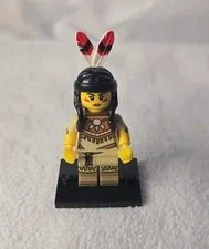LEGO Collectible Minifigure Series 15 Tribal Woman w/Baby  Complete 