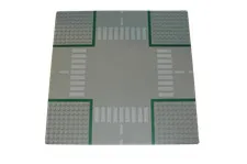 Lego® Street Base Plate Pad 32x32 X Crossing without Footway GREY
