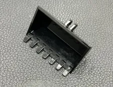 Lego 65380 Black Digger Bucket 9 Teeth 4x8 With Locking Hinge