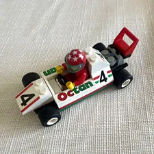 LEGO Octan Race Car #4 with Race Car Driver Minifigure & Helmet
