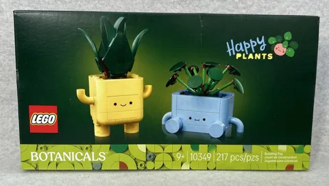 Collectible LEGO Botanicals 10349 Happy Plants Set 217 Pcs Fun Gift
