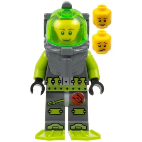 LEGO Minifigure alt006 Atlantis Diver 4 Lance Spears with Flippers New