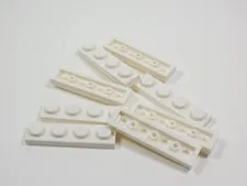 LEGO Lot of 8 White 1x4 Plates S9