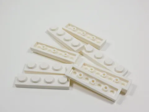 LEGO Lot of 8 White 1x4 Plates S9