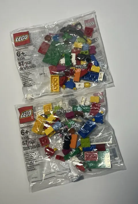 Lego Education 9338 Polybag Lot Of 2 -New, Sealed, Retired, Miscellaneous Parts