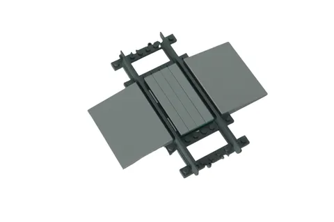 Lego® TRAIN Tracks RC Railway Level Crossing Track Rail GREY