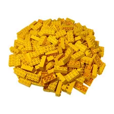 2x4 bricks building blocks basic building blocks yellow - 3011 new! Lot 25x