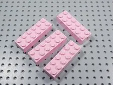LEGO Lot of 4 Pink 2x6 Bricks BN