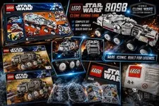 LEGO Star Wars 8098 Clone Turbo Tank COMPLETE Box Manuals Sealed Bags 3&4