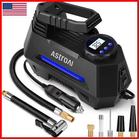 Astroai Tire Inflator Portable Air Compressor Air Pump For Car Tires-Car
