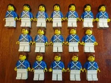 Lego 17 Minifigures Bluecoat Cavalry Soldier du set 40158 chess USAnoCUSTOM fees