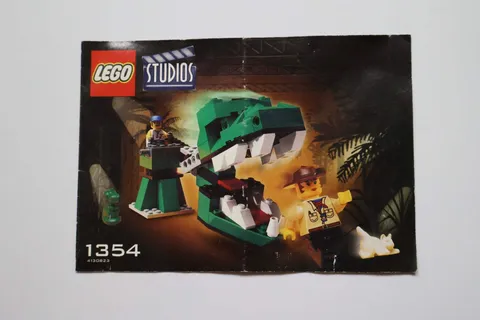 LEGO® Studios 1354 Dino Head Attack Instruction Manual Only!