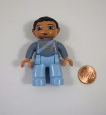 LEGO DUPLO 2.5" Figure PRINCE in BLUE OUTFIT Vintage Castle Palace Rare! #4820
