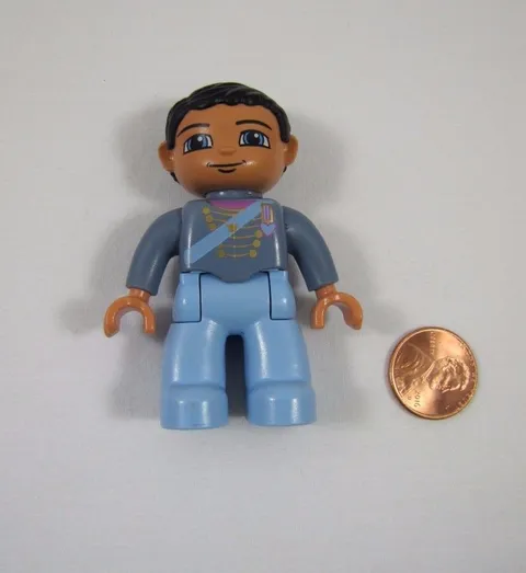 LEGO DUPLO 2.5" Figure PRINCE in BLUE OUTFIT Vintage Castle Palace Rare! #4820