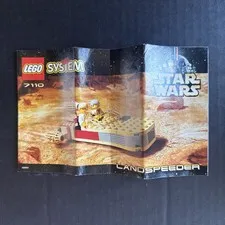 1999 Lego Star Wars Landspeeder (7110) Instruction Manual Booklet Only