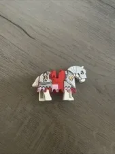 LEGO Castle / Kingdoms Minifigure White Horse + Lion Barding 2490pb08