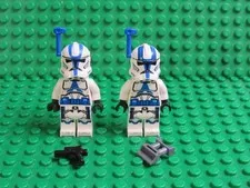 Lot 2 Lego 501st Clone Trooper  Officer Star Wars Minifigs sw1246 75345 OF65