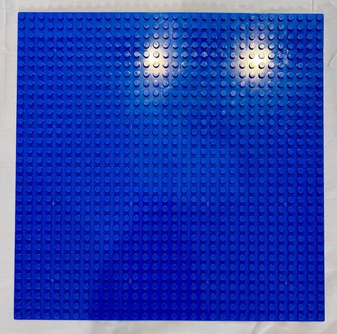 LEGO Baseplate 32x32 Studs / 12x12 Inches Blue Dark Blue Water Blue