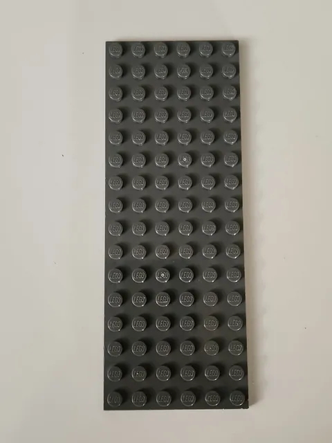 LEGO 6x16 Plate Dark Bluish Gray 3027 