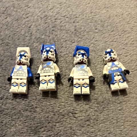 LEGO Star Wars 501st Clone Trooper Minifigures Lot of 4 w/ guns